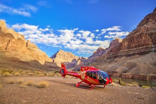 Voo de helicóptero no Grand Canyon com Champagne e Picnic